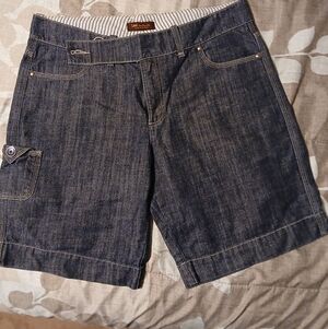 Lee Striped Denim Shorts